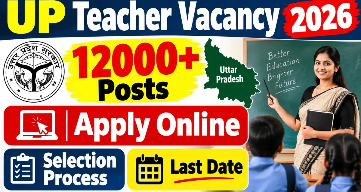 UP Teacher Vacancy 2026 - 12000+ Posts | Apply Online